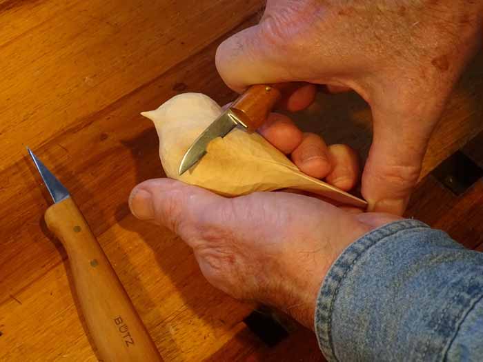 Carving a Chickadee